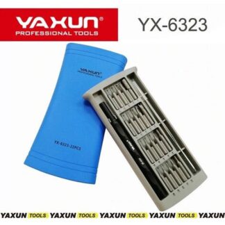 SET DE DESTORNILLADORES YAXUN (YX6323B 22 PIEZAS)