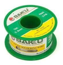 ALAMBRE DE ESTAÑO EN ROLLO BAKU BK-10005 (0.5MM 50GR)