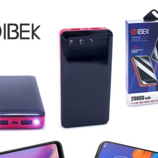 CARGADOR PORTATIL IBEK 20.000 MHA TODAS LAS FICHAS