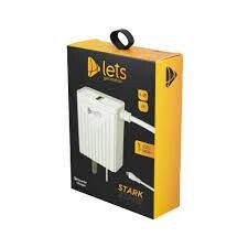 CARGADOR 220V. LETS V8 4.4.AMP. (1 USB CON CABLE)