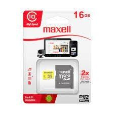 MEMORIA MAXELL 16GB (CLASE 10)