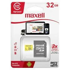 MEMORIA MAXELL 32GB (CLASE 10)