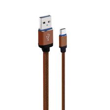 CABLE USB LION IPHONE CUERO  3,1A