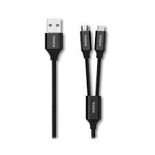 CABLE SOUL 2 EN 1 V8/TIPO C (SOLO CARGA)