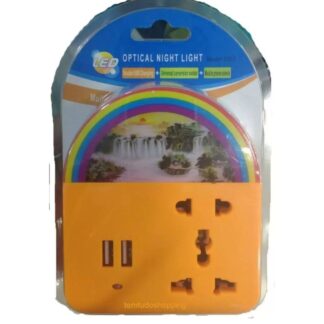 ENCHUFE MULTIPLE MOD 3303 (2TOMAS/2USB/SOPORTE PARA MOBIL)