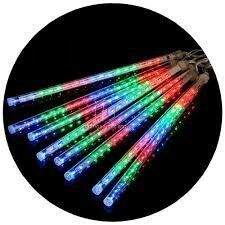 TUBO LED LLUVIA METEORO MULTICOLOR X8 50CM