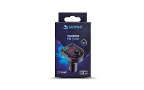 TRANSMISOR CAR7 FM/BT/USB NEGRO M11 SUONO