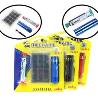 SET STENCIL CON MASCARA UV  MECHANIC S1512