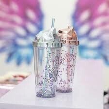 VASO TRENDY GLITTER 400 ML