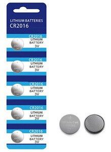 PILA LITHIUM CR2016 X5 UNID