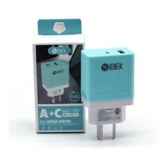 CABEZAL 220V. IBEK USB/TIPO C 5.8AMP. (IB-582)