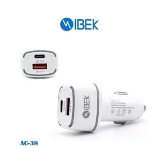 CABEZAL 12V. IBEK 38W  (1 USB+USB C)