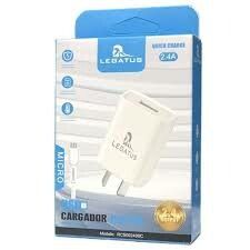 CARGADOR 220V. LEGATUS TIPO C 2.4 AMP. (1 USB +CABLE)