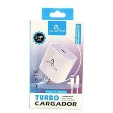 CARGADOR 220V. LEGATUS TIPO C A IPHONE 2.8 AMP