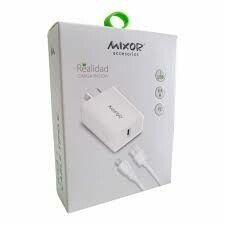 CARGADOR 220V. MIXOR  REALIDAD TIPO C 4.4AMP. (1USB + CABLE)