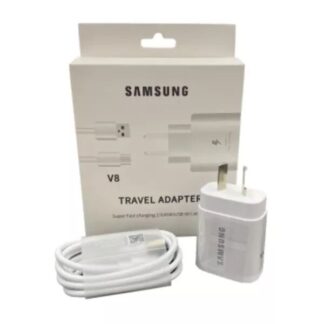 CARGADOR 220V. SAMSUNG TRAVEL ADAPTER ORIGINAL V8 5 AMP. 45W (1USB + CABLE)
