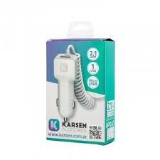 CARGADOR 12V. KARSEN V8 2.1AMP (1USB CON CABLE)