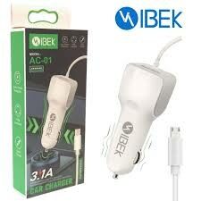 CARGADOR 12V. IBEK V8 3.1 AMP AC-01 (1 USB CON CABLE)