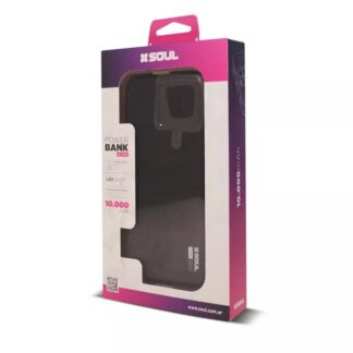 POWER BANK SOUL QL6.000 mAh. CON DISPLAY (MULTI PUERTOS CON CABLE IPHONE Y TIPO C)