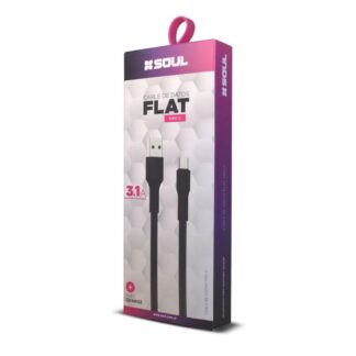 CABLE USB SOUL FLAT TIPO C 3.1AMP.