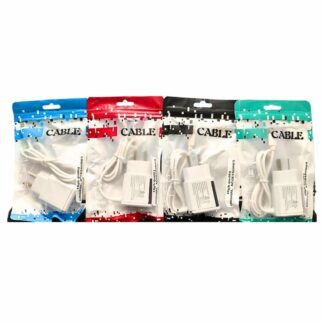 CARGADOR 220V. HIGH QUALITY TIPO C  4.1 AMP (2 USB CON CABLE)