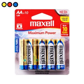 PILA ALCALINA MAXELL AA LR6 (X10 UNID)