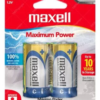 PILA ALCALINA MAXELL D LR20  (X2 UNID)