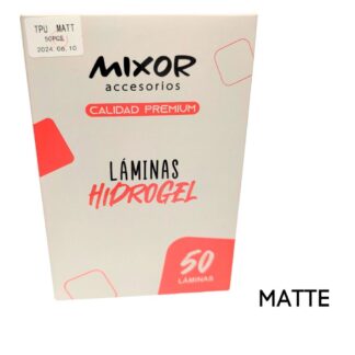 LAMINAS HIDROGEL MIXOR MATTE  (PACK X50 UNIDADES)