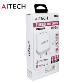 CARGADOR 220V. AITECH AI-72/M V8 7.2AMP (3USB MAS CABLE)