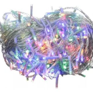 LUCES NAVIDAD ARROZ X 100 (MULTICOLOR CABLE TRANSPARENTE)