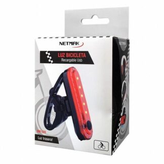 LUZ RECARGABLE TRASERA PARA BICICLETA NETMAK