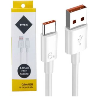 CABLE USB FAST CHARGE TIPO C 4.4 AMP (MODS 001/004)
