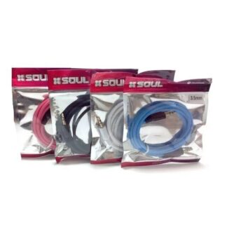 CABLE ADAPTADOR AUDIO 3.5 A3.5 2MTS SOUL FUCSIA
