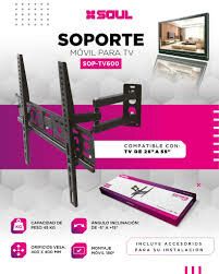 SOPORTE TV SOUL MOVIL 26'' A 55'' (SOP-TV600)