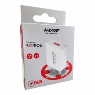 CARGADOR 220V MIXOR SOMOS 3.8A 1 USB MAS CABLE V8