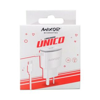CARGADOR 220V. MIXOR UNICO V8 3.8AMP. (1 USB CON CABLE)