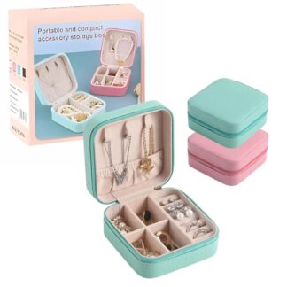 JOYERO CHICO PORTATIL DE CUERO SINTETICO (BOXBIJ15)