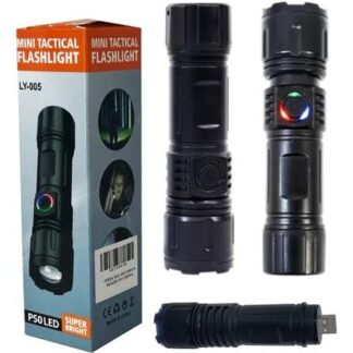 LINTERNA DE ALUMINIO RECARGABLE LY-005 P50 (EC100476)