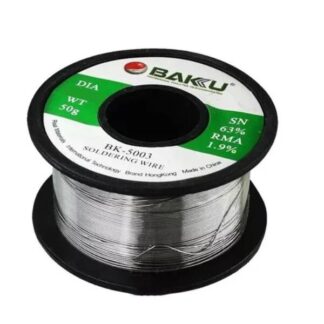 ALAMBRE DE ESTAÑO EN ROLLO BAKU BK-10002 (0.2MM 50G)