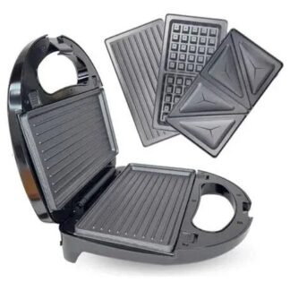 SANDWICHERA GRILL & WAFFLERA DINAX 3 EN 1 (SAN-SM750M3N1-01)