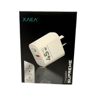 CABEZAL 220V XAEA SUPREME (USB +USB-C) (45W 5AMP)