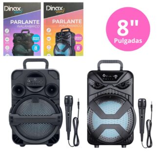 PARLANTE BTH DINAX CON MICROFONO 8'' 800W (DX-PARF1807/1808)