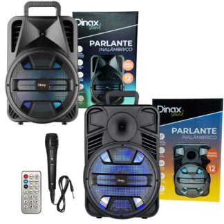 PARLANTE BTH DINAX CON MICROFONO 12'' 1200W (DX-PARQ1206/1207)