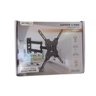 SOPORTE TV GIRATORIO NETMAK CON INCLINACION  32'' A 60'' (NM-ST36)