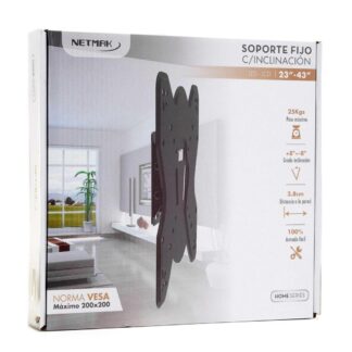 SOPORTE TV FIJO NETMAK CON INCLINACION 23'' A 43'' (NM-ST22)