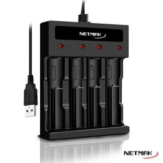 CARGADOR USB PARA PILAS NETMAK AA/AAA 250 MAH (NM-CH5)