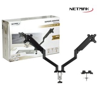 SOPORTE PARA MONITOR NETMAK DOBLE HIDRAUDICO 10''X30'' X2 (NM-ST33)