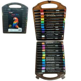 SET DE MARCADORES ACRYLIC PUNTA FINA X24 (LB05A)