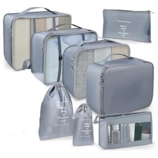 SET ORGANIZADOR DE VIAJE 8 PIEZAS (MODV-0008)