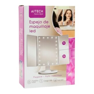 ESPEJO LED AITECH RECTANGULAR 3 PARTES (AIEM010101B)
